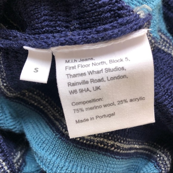 M.i.H. Gatineau Striped Merino Wool Blend Maxi Knit Dress - Picture 8 of 8